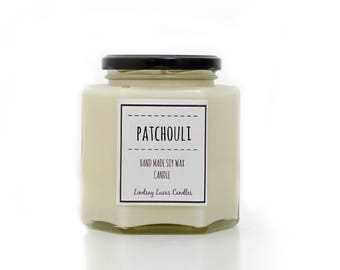 Patchouli Candle, Patchouli Scented Candle, Woody Scent, Earthy Scented Candle, Patchouli Scent,Candles In Jar, Strong Scented Candle