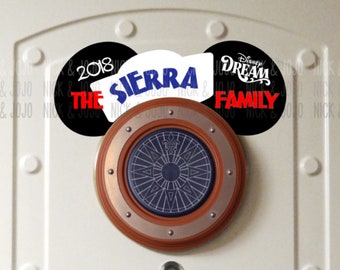 Our Family Cruise Porthole Ears - Disney Cruise Magnet - Door Magnets