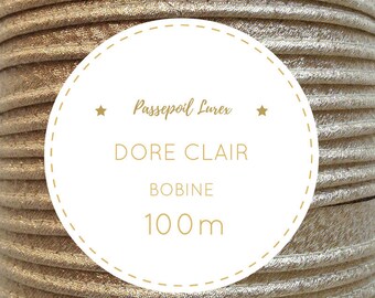 Reel 100 m-piping golden light lurex