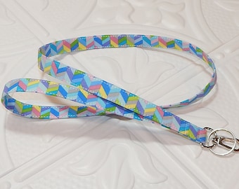 Lanyard - Key Lanyard - Fabric Lanyard - Id Badge Holder - Teacher Lanyard - Keychain