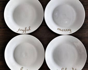 Holiday appetizer plates