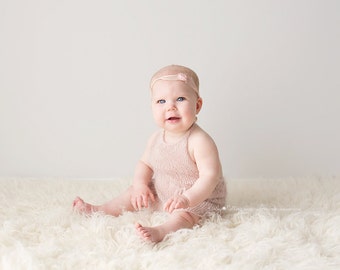 PDF Knitting Pattern - Sitter photography prop_6-9 months_classic overalls #2S
