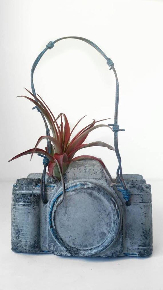 Concrete Camera/Camera Air Planter/Air Planter/Photographer Gift/Air Plant holder/Camera Decor/Concrete Decor/Photographer Lover/Industrial