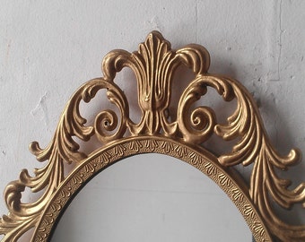 small vintage gold mirrors hollywood regency paris bedroom