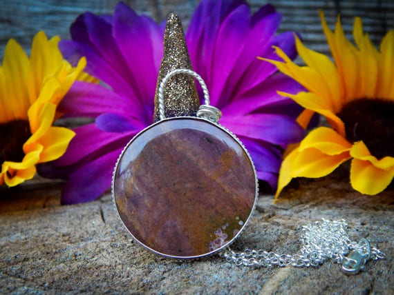 Jasper Circle of Life Handcrafted Sterling Silver Necklace