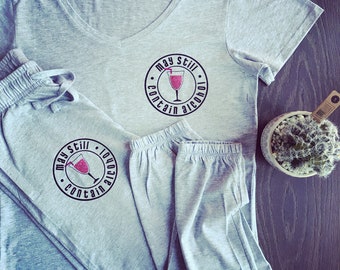 May Still Contain Alcohol lounge wear set