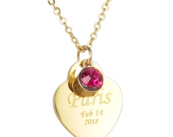 Tiny Initial Heart Necklace, Dainty Heart Necklace, Initial Necklace, Personalized Necklace, Mothers Necklace, Flower Girl Gift