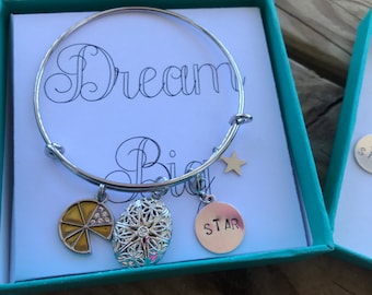 Hand Stamped Rank Add-on Charms ONLY Essential Oil Diffuser Bracelet Charms, Direct Marketing