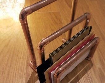 Copper Magazine Rack