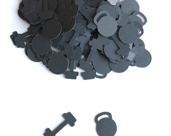 Fitness Party Decorations - Crossfit Party Confetti - Workout Party Decorations - Fitness Confetti - Dumbbell Party Decor - Workout Confetti