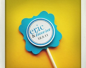 Fancy Cupcake Toppers - set of 12