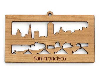 San Francisco Skyline - from Timber Green Woods. Sustainable Harvest Wood. Made in the USA!