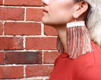 Eadie, Copper. Fringe Earrings
