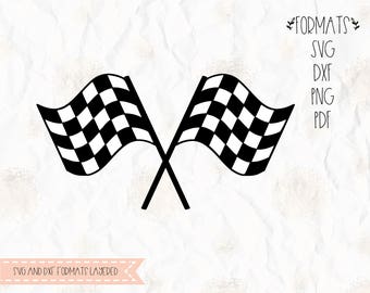 Racing flag, race flag, SVG (layered), PNG, DXF format cricut, silhouette studio, vinyl decal, t shirt design,scrapbooking, stencil template