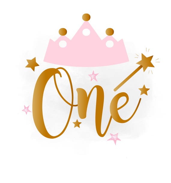 Download 1st Birthday SVG clipart baby girl Birthday crown Birthday
