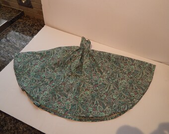 Vintage 20 Inch Fashion Doll Summer Paisley Gown Professionally Hand Made 1960