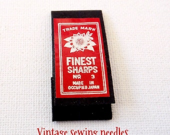 occupied JAPAN // Vintage SHARPS sewing NEEDLES // excellent Condition UNused // usable and or collectible
