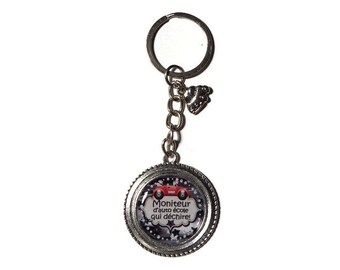 Key, monitor AUTO school "Monitor driving tear" gift, Keychain men