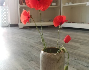 Stoneware vase enamels