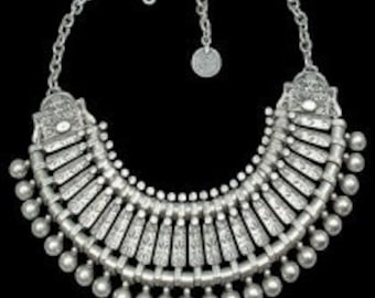 Handmade traditional Turkish silver necklace