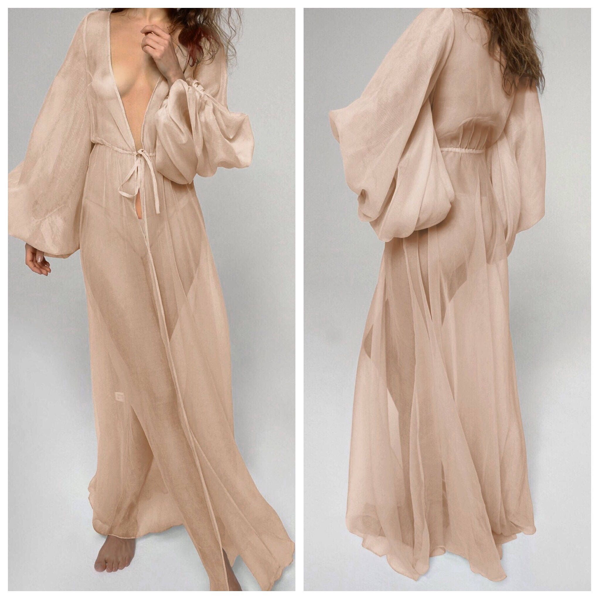 chiffon bathrobe