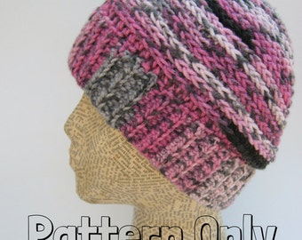 Ponytail Hat Pattern ~ Messy Bun Hat Pattern ~ PATTERN ONLY ~ Crochet Hat ~ Easy