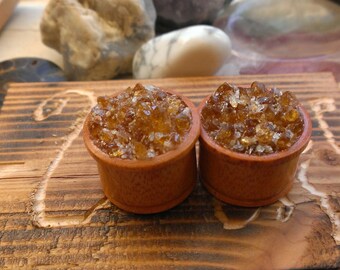 osage orange citren crystal plugs
