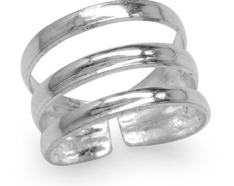 Anello da piede in argento in due stili