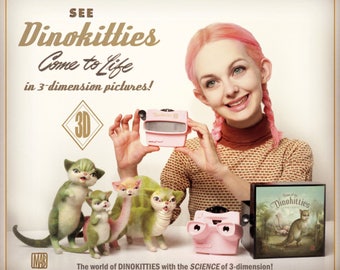 Mab Graves Dinokitty™ View Master collectors set - Limited Edition Viewmaster of Purrassic Adventure