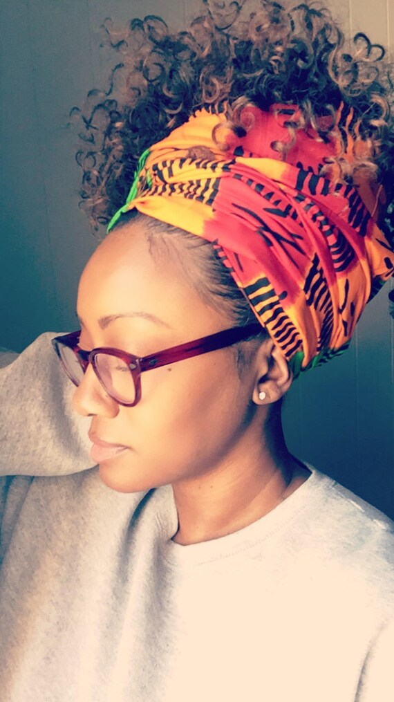 The "Red,Gold&Green" hair wrap