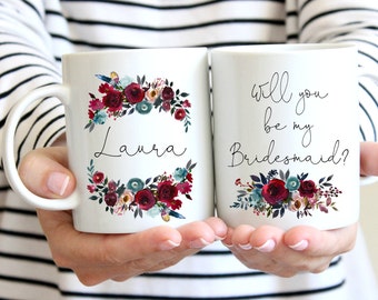 Be my bridesmaid, Bridesmaid Mug, Bridesmaid proposal, Bridesmaid Gift, bridesmaid gifts, maid of honor gifts, wedding gift, bridesmaid