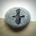 Hand Painted Raven Pebble - MADE TO ORDER