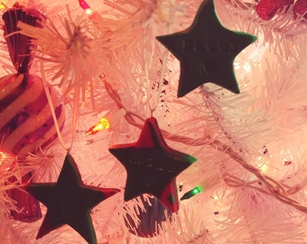 SALE Personalized Star Christmas Ornaments