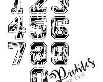 Baseball/Softball Jersey Numbers, Baseball Vinyl, Softball Love Vinyl, Baseball/Softball SVG