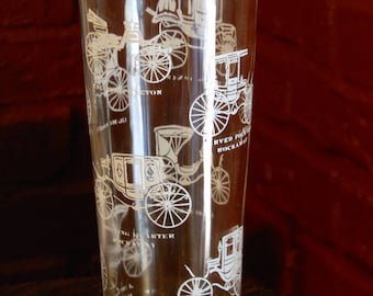 Five Vintage 14-OZ. Horseless Carriage Glasses