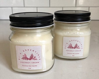 Candle 8 oz Container Candle | Choose your scent | Hand poured | 100% Natural Wax