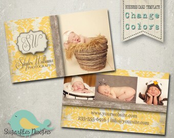 Damask Business Card Templates - Business Card 4