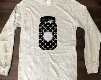 mason jar label shirts