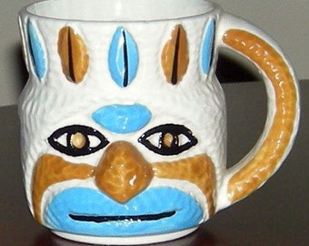 Rare Antique 1960 Holt Howard Totem Pole Face Mug