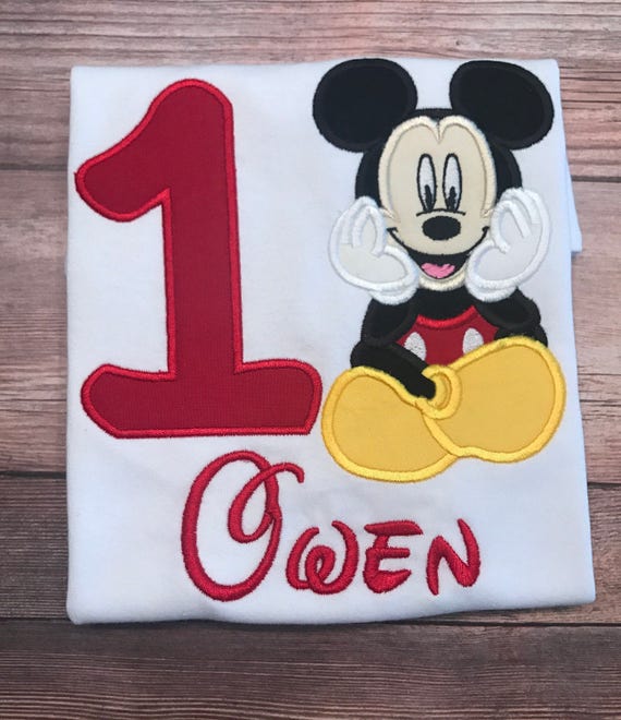 disney inspired mickey mouse birthday shirt numbers 1 9