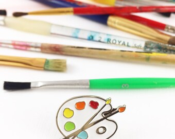 SECONDS SALE! - 40% OFF Regular Price - Paint Palette Enamel Pin