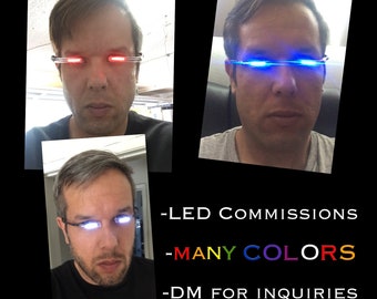 LED glowing eyes