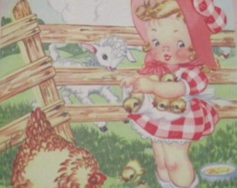 Vintage Children's Book-Pets A Picture Book-Whitman-1948-Linen-Louise Rowe Illustrations