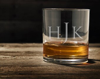 Groomsmen Gift, Personalized Whiskey Glasses, Wedding Gift, Engagement Gift, Engraved Whiskey Glass, Christmas Gift, Gift For Him, WG100
