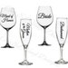 Wedding Party Titles for DIY Glasses - Bridesmaid, Maid of Honour...Vinyl Decal For Champagne, Wine, Beer Mug, ... Glass Not Included