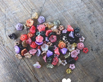 Baby Czech Flower Beads - DIY JEWELRY