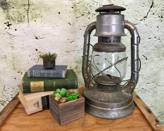 Antique Dietz No 2 D Lite Railroad Lantern| Vintage Dietz Silver Lantern