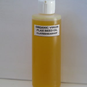 Unrefined Organic Flax Seed Linseed Flaxseed Oil 100% Pure Cold Pressed