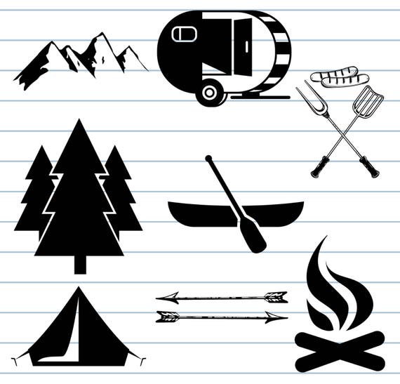 Camping SVG Camping Clip Art Camping Vector SVG Files