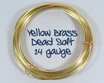 14ga 50ft DS Yellow Brass Wire